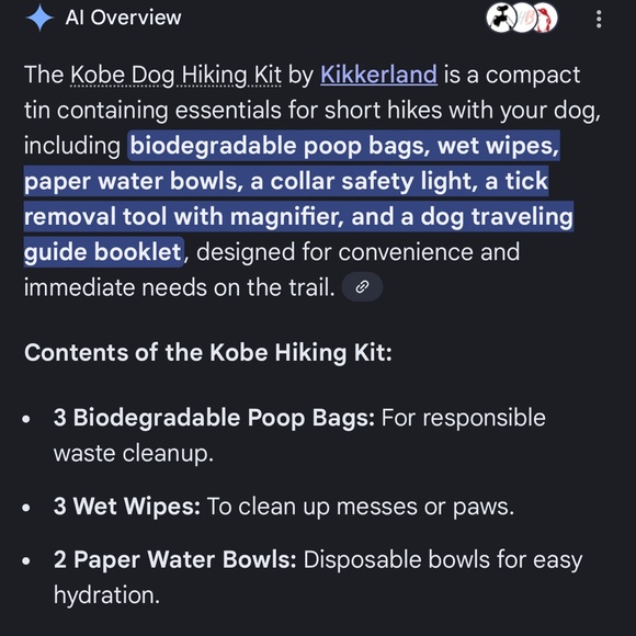 Kikkerland Hiking Kit with Dog and Backpack Design - Picture 7 of 7